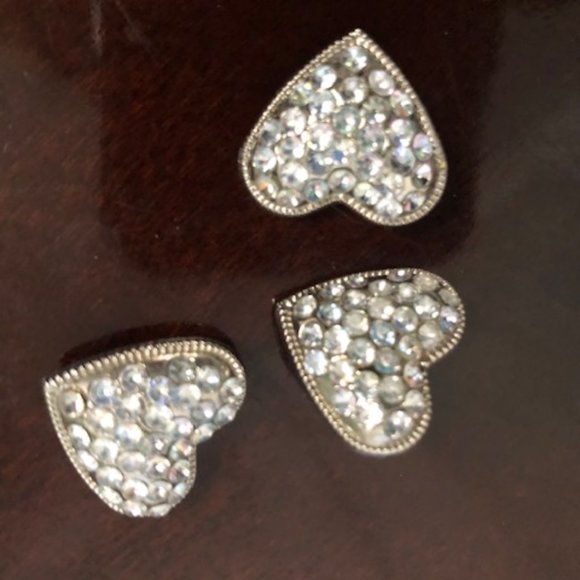 Eddie Bauer Goose Down Jacket Women's size Medium + Swarovs Heart Button Covers - Picture 10 of 10